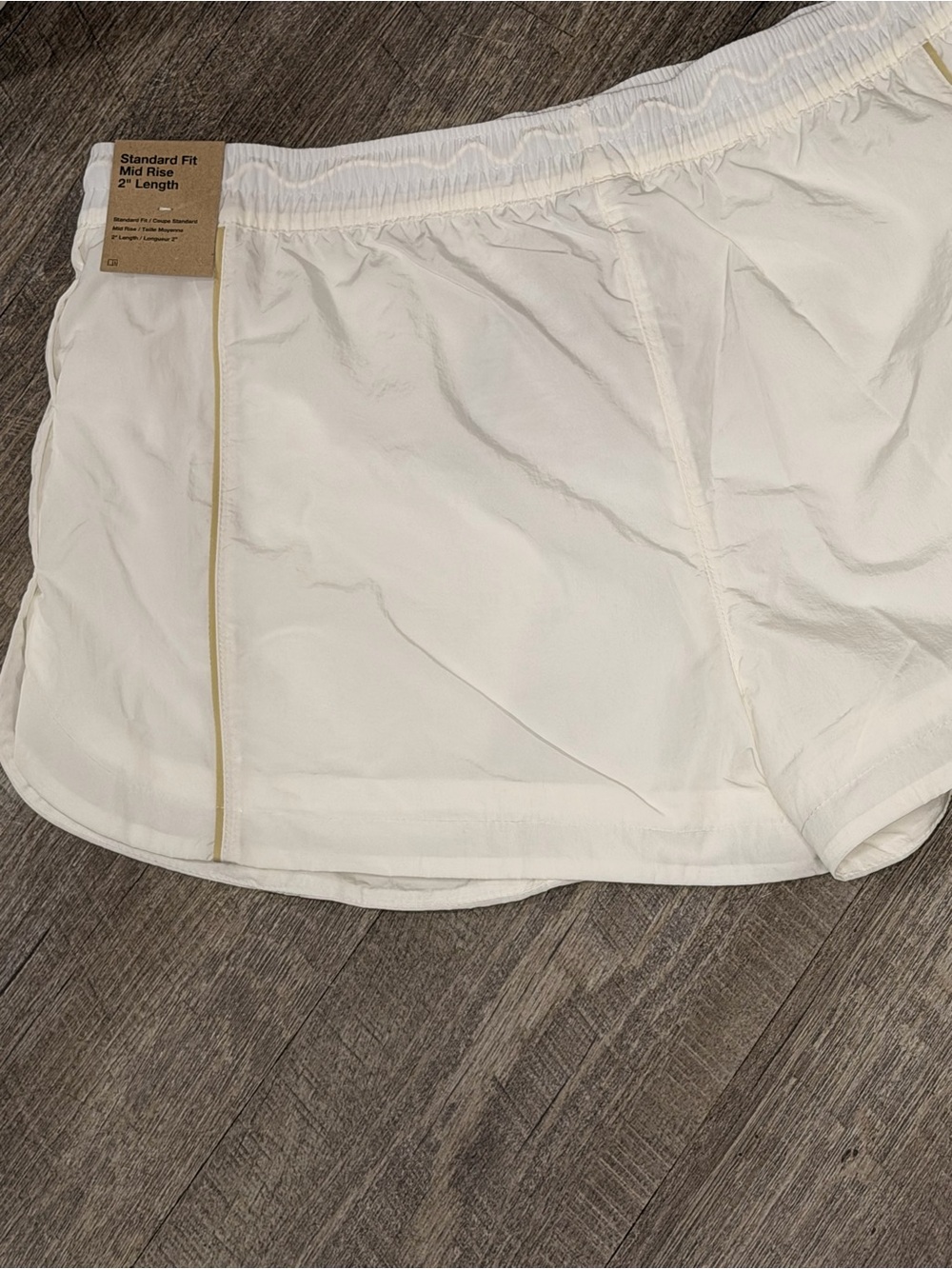 Nike Windrunner Women’s White Athletic Shorts with Black Swoosh Large NWT - Picture 12 of 15
